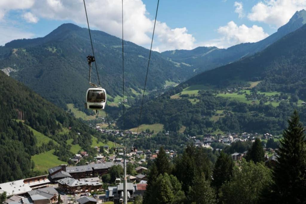 L'Enchalpe, Grand Et Lumineux Studio Avec Coin Montagne 5 Personnes, 60M Des Pistes, Piscine Couverte, Wifi, Grand Balcon Expo Est, Draps Non Compris Saint-Jean-d'Aulps Luaran gambar