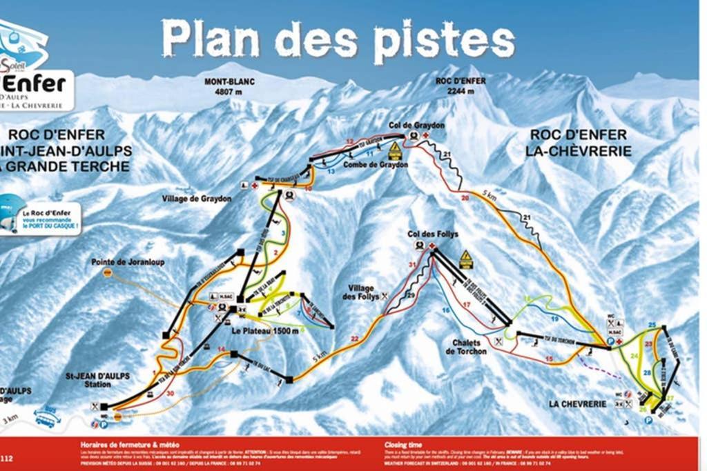 L'Enchalpe, Grand Et Lumineux Studio Avec Coin Montagne 5 Personnes, 60M Des Pistes, Piscine Couverte, Wifi, Grand Balcon Expo Est, Draps Non Compris Saint-Jean-d'Aulps Luaran gambar
