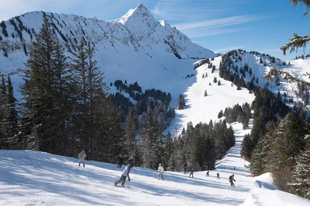 L'Enchalpe, Grand Et Lumineux Studio Avec Coin Montagne 5 Personnes, 60M Des Pistes, Piscine Couverte, Wifi, Grand Balcon Expo Est, Draps Non Compris Saint-Jean-d'Aulps Luaran gambar